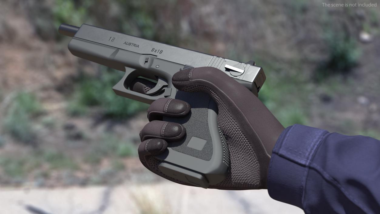 3D model Semiautomatic Pistol