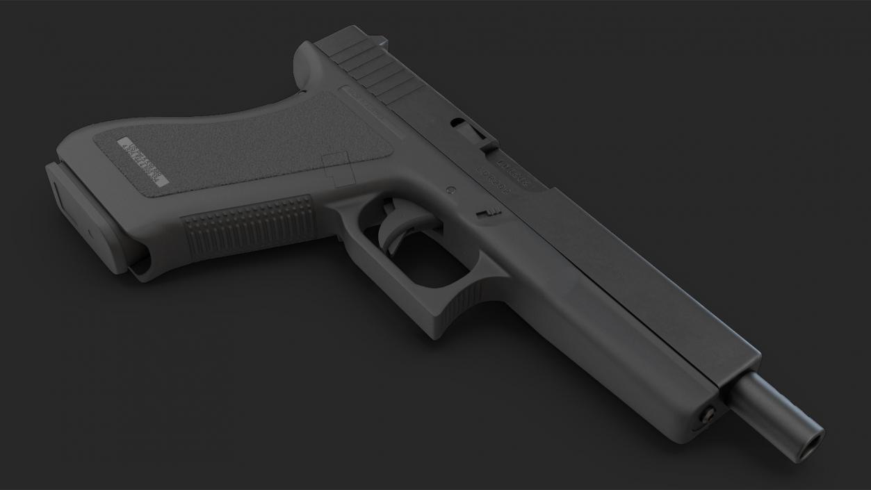 3D model Semiautomatic Pistol