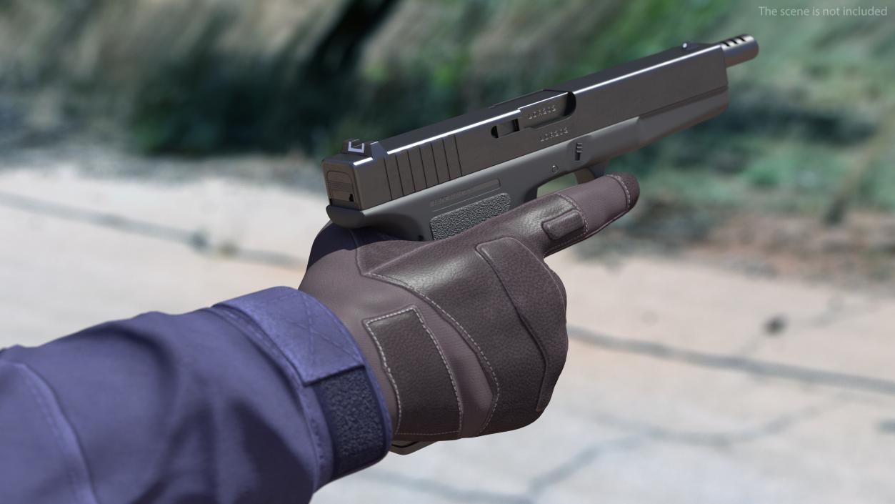 3D model Semiautomatic Pistol