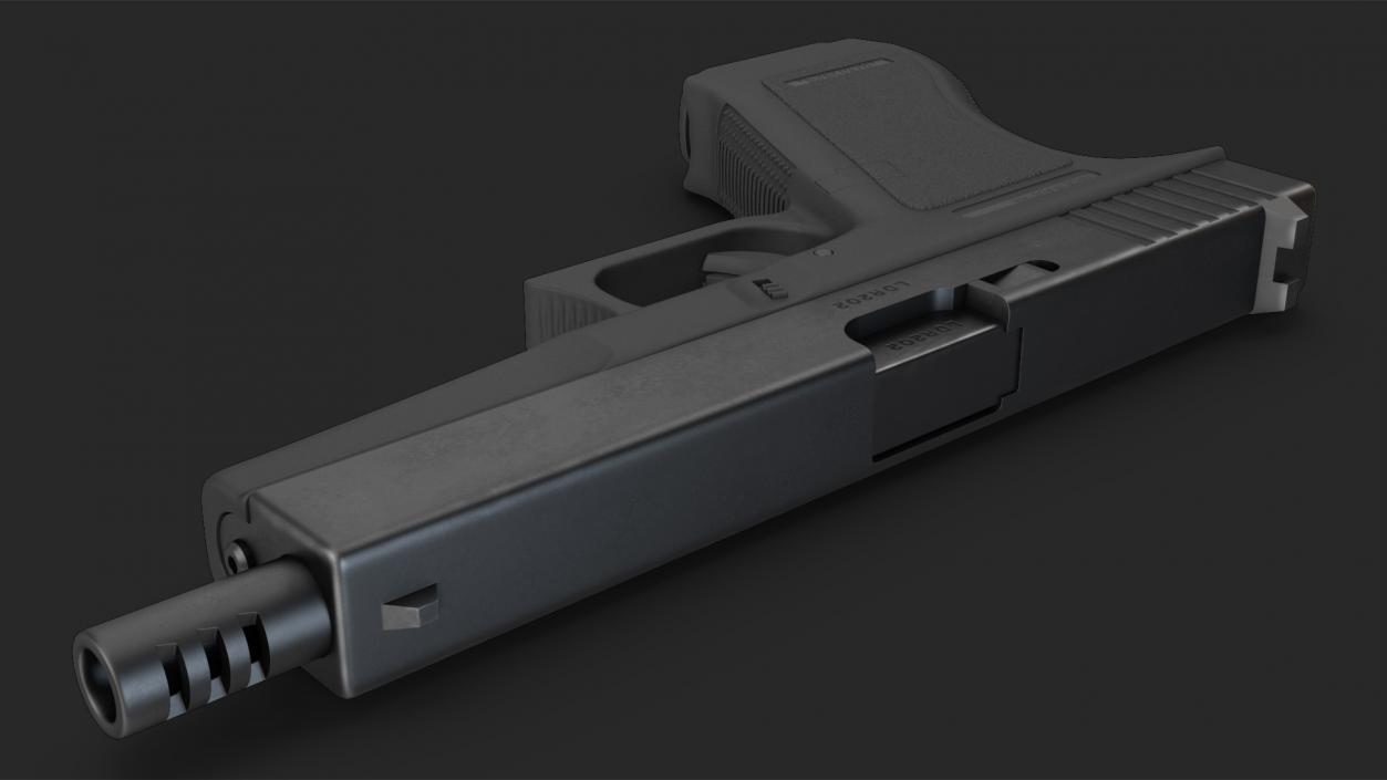 3D model Semiautomatic Pistol