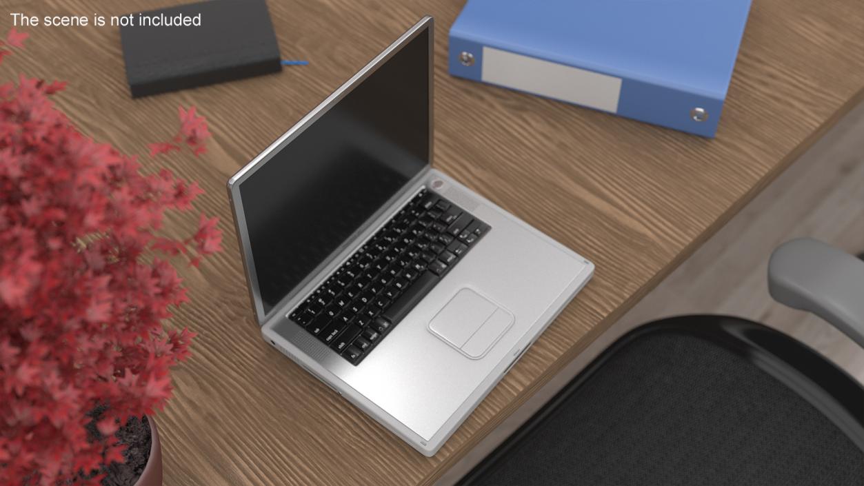 3D model Apple PowerBook G4 Laptop