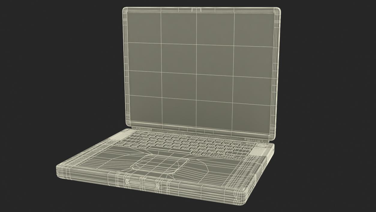 3D model Apple PowerBook G4 Laptop