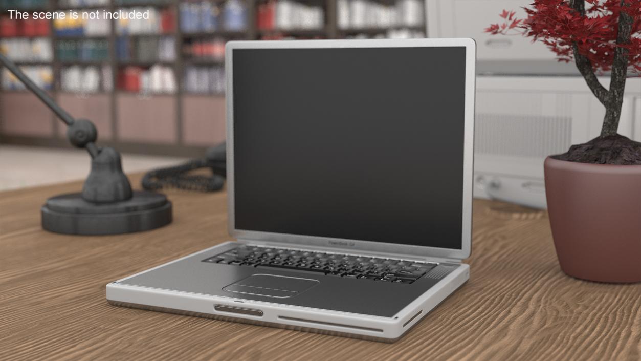 3D model Apple PowerBook G4 Laptop