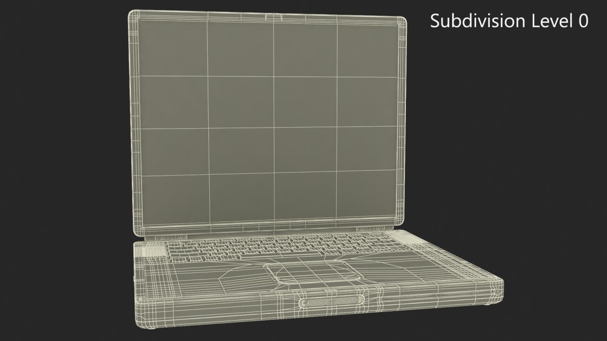 3D model Apple PowerBook G4 Laptop