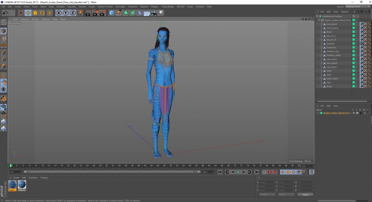 3D model Neytiri Avatar Stand Pose