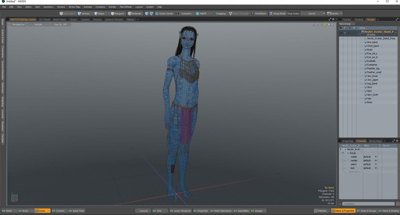 3D model Neytiri Avatar Stand Pose