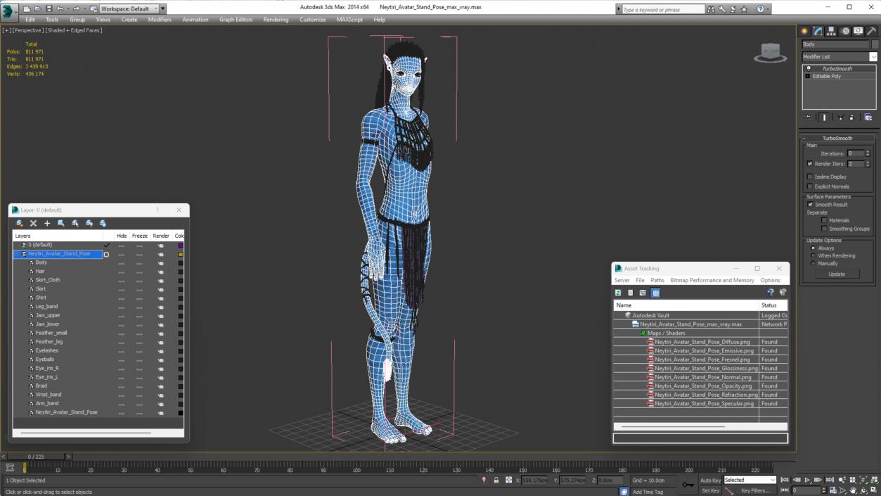 3D model Neytiri Avatar Stand Pose