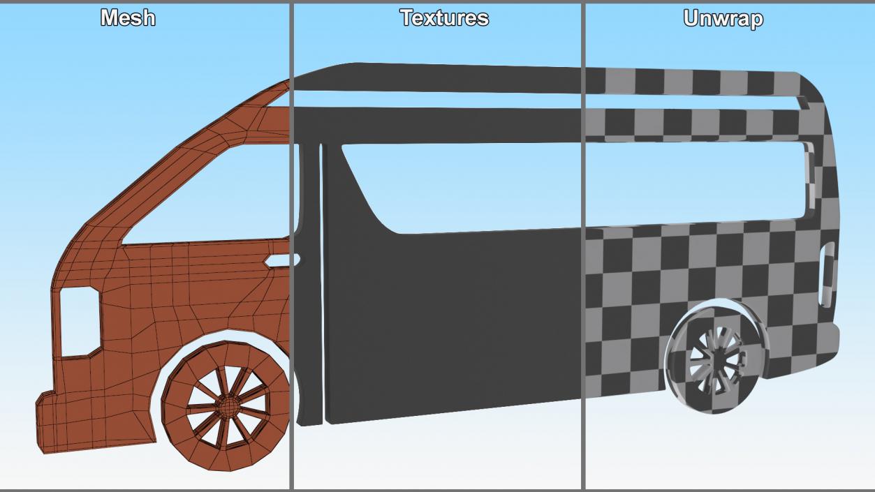 3D Car Silhouettes Collection 2 model