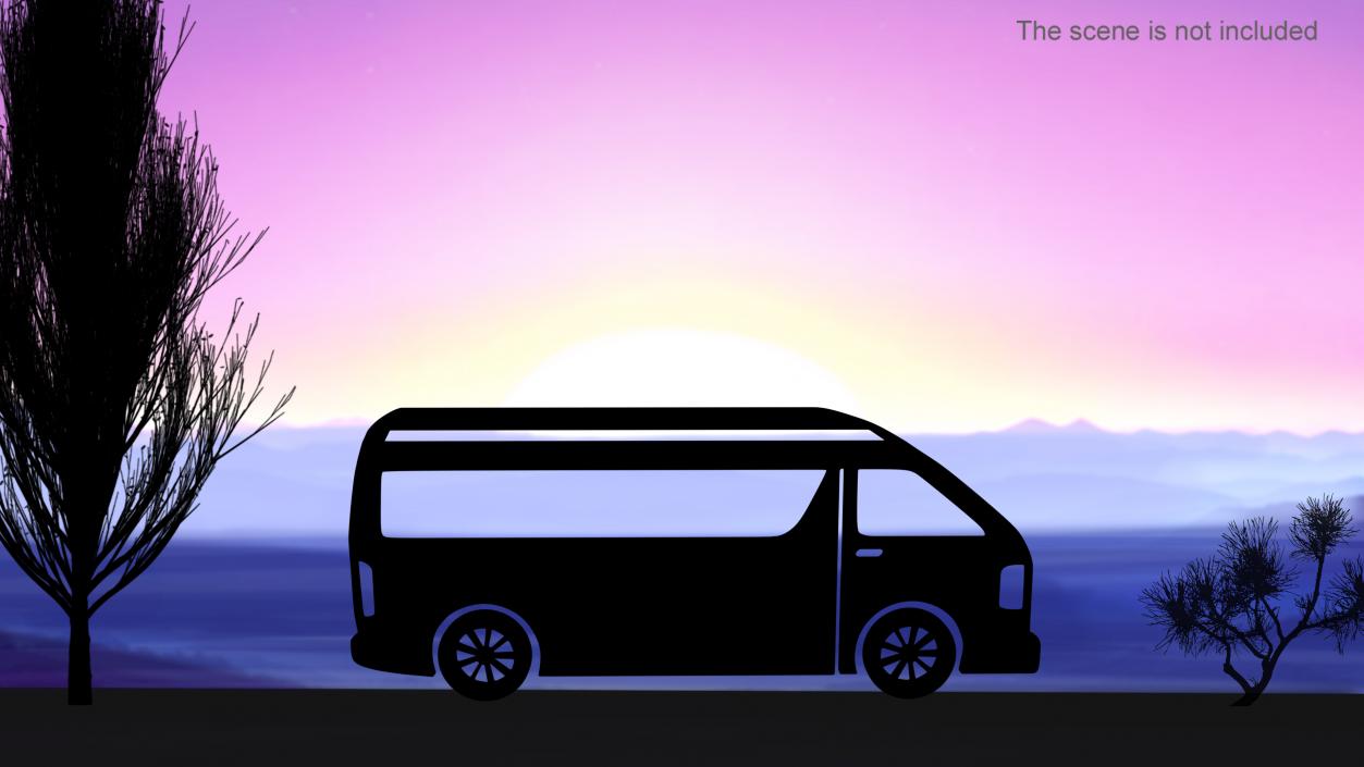 3D Car Silhouettes Collection 2 model