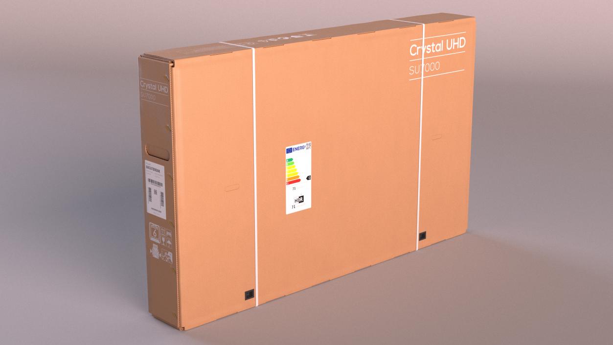 3D 85 Inch TV Moving Carton Box model