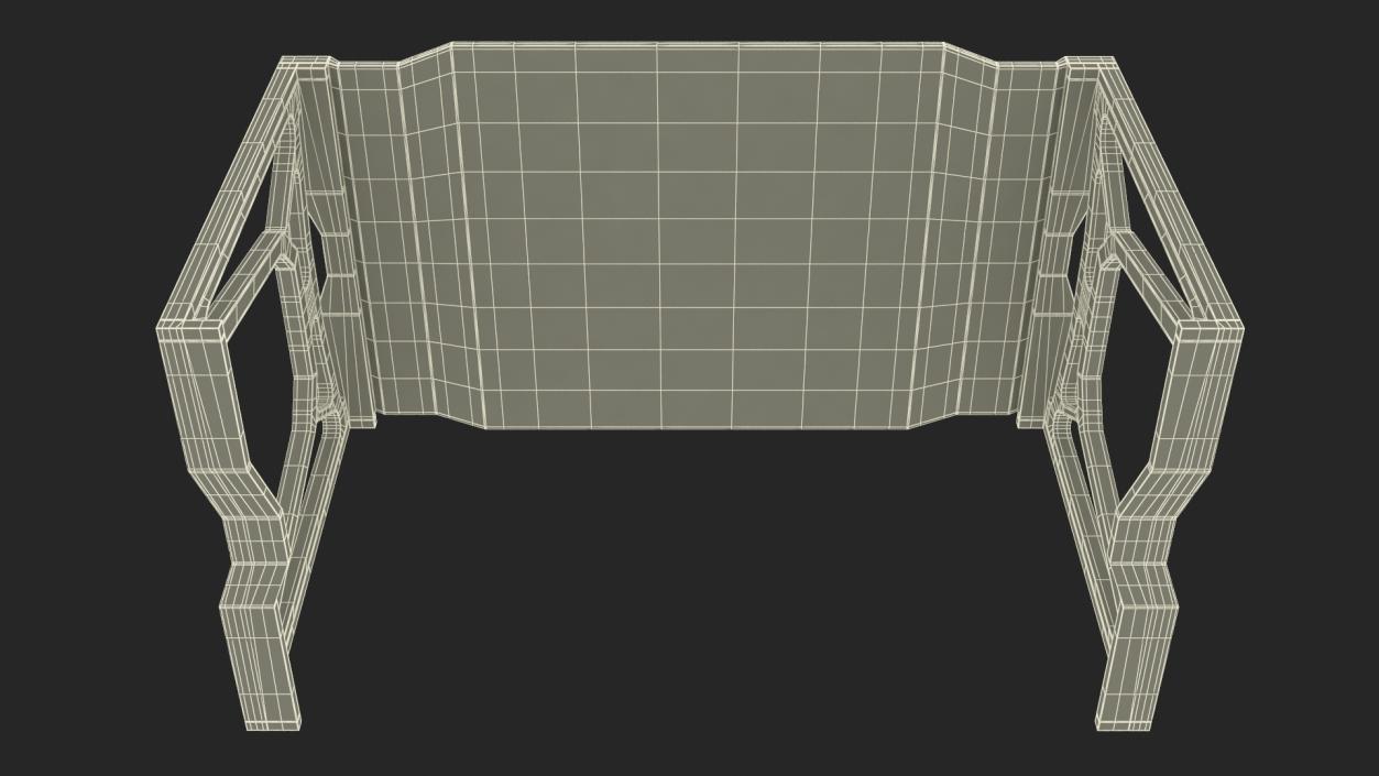 Sci-fi Table Orange 3D model