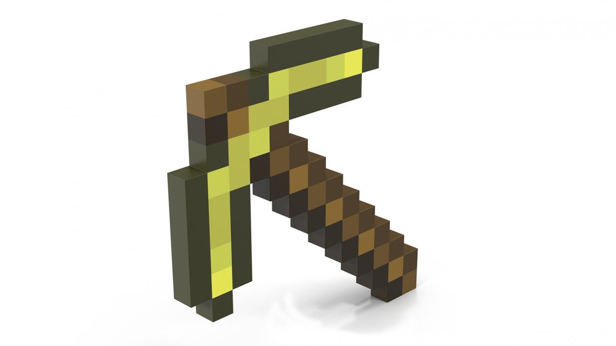 Minecraft Golden Pickaxe 3D model