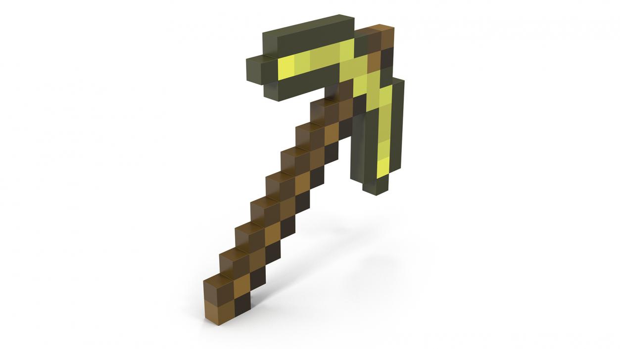 Minecraft Golden Pickaxe 3D model