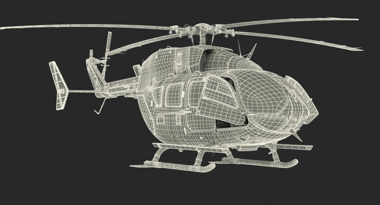 3D model Eurocopter EC145 Medical Helicopter