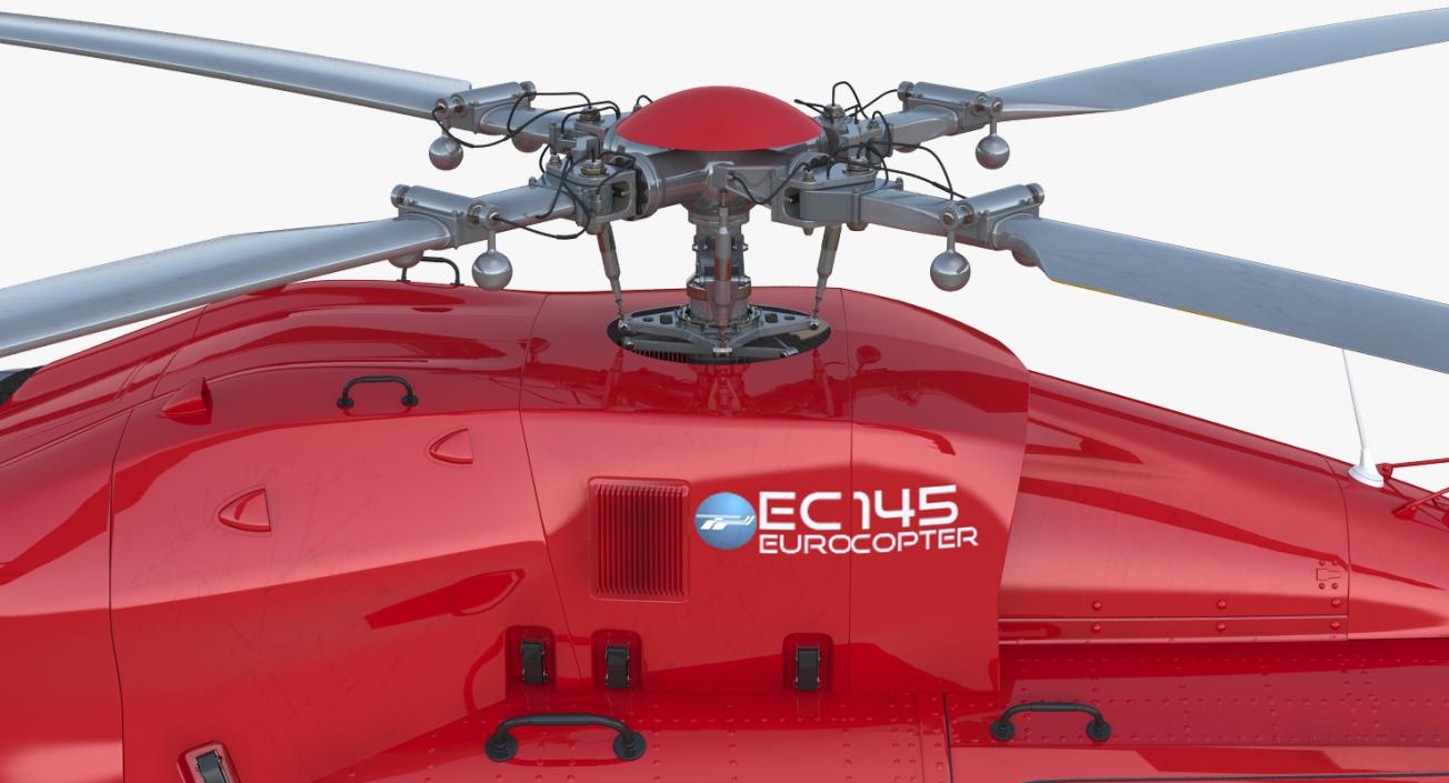 3D model Eurocopter EC145 Medical Helicopter