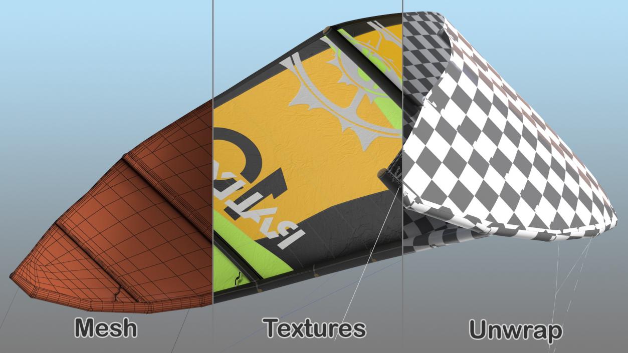 3D Kitesurfing Wing