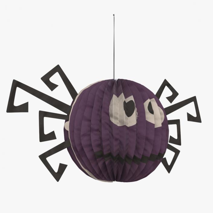 Halloween Spider Paper Decorations 3D model