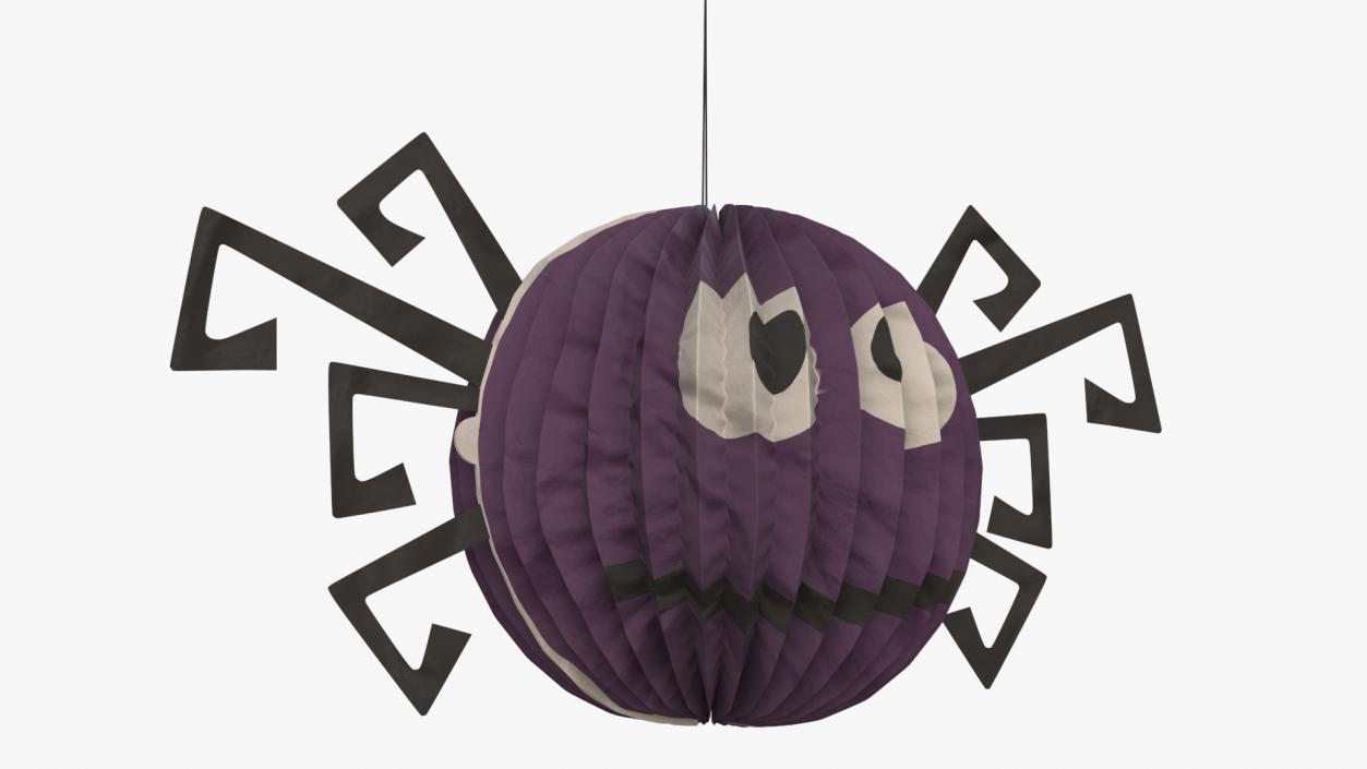 Halloween Spider Paper Decorations 3D model