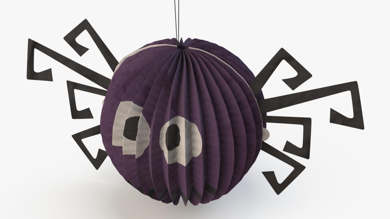 Halloween Spider Paper Decorations 3D model