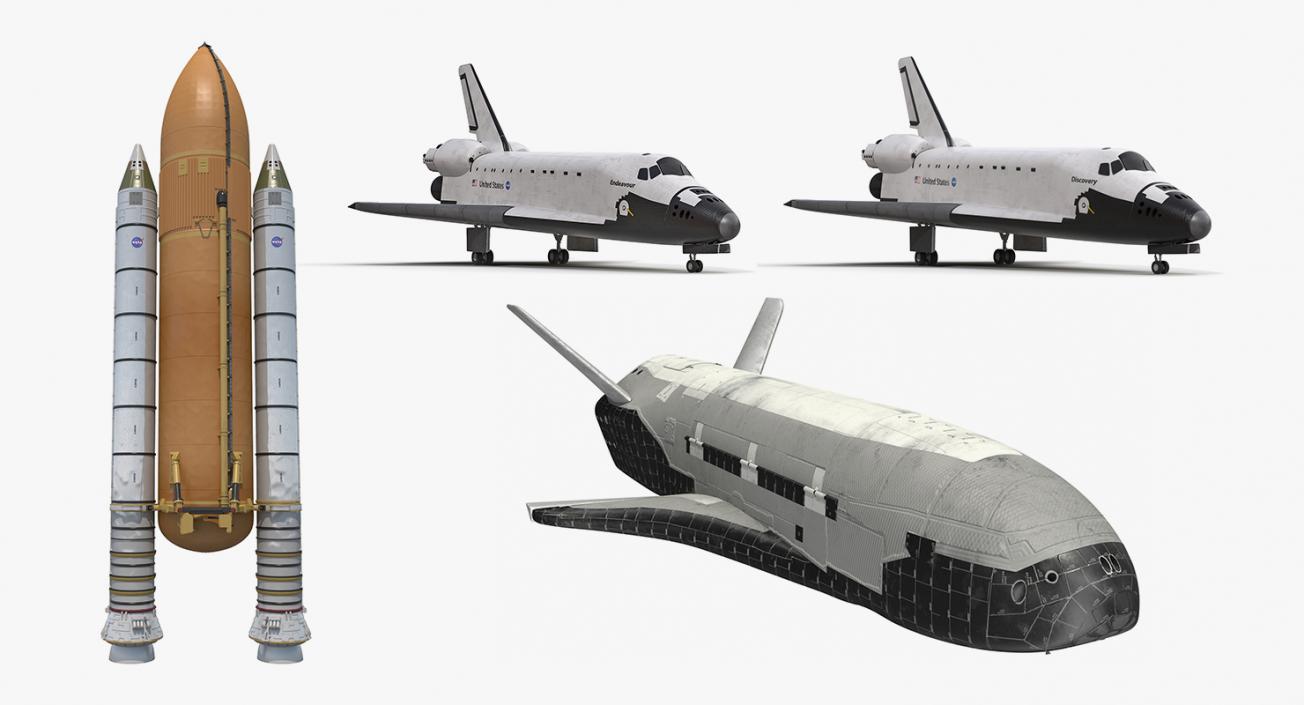 Space Shuttles Collection 3 3D