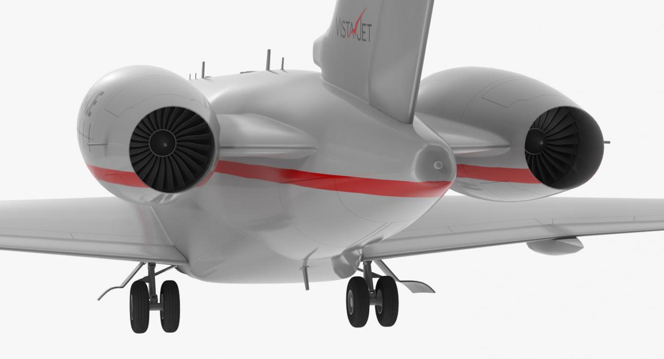 3D Business Jet Global 6000 Rigged