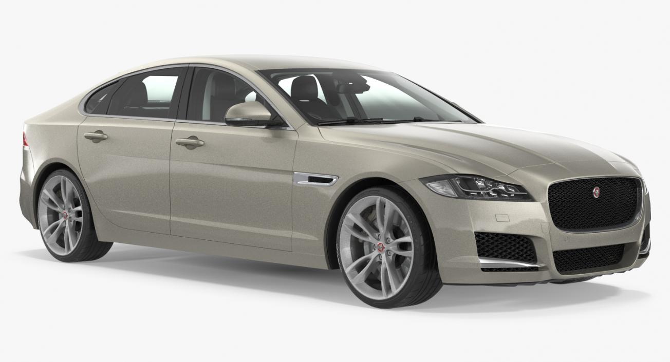 3D model Jaguar XF Simple Interior