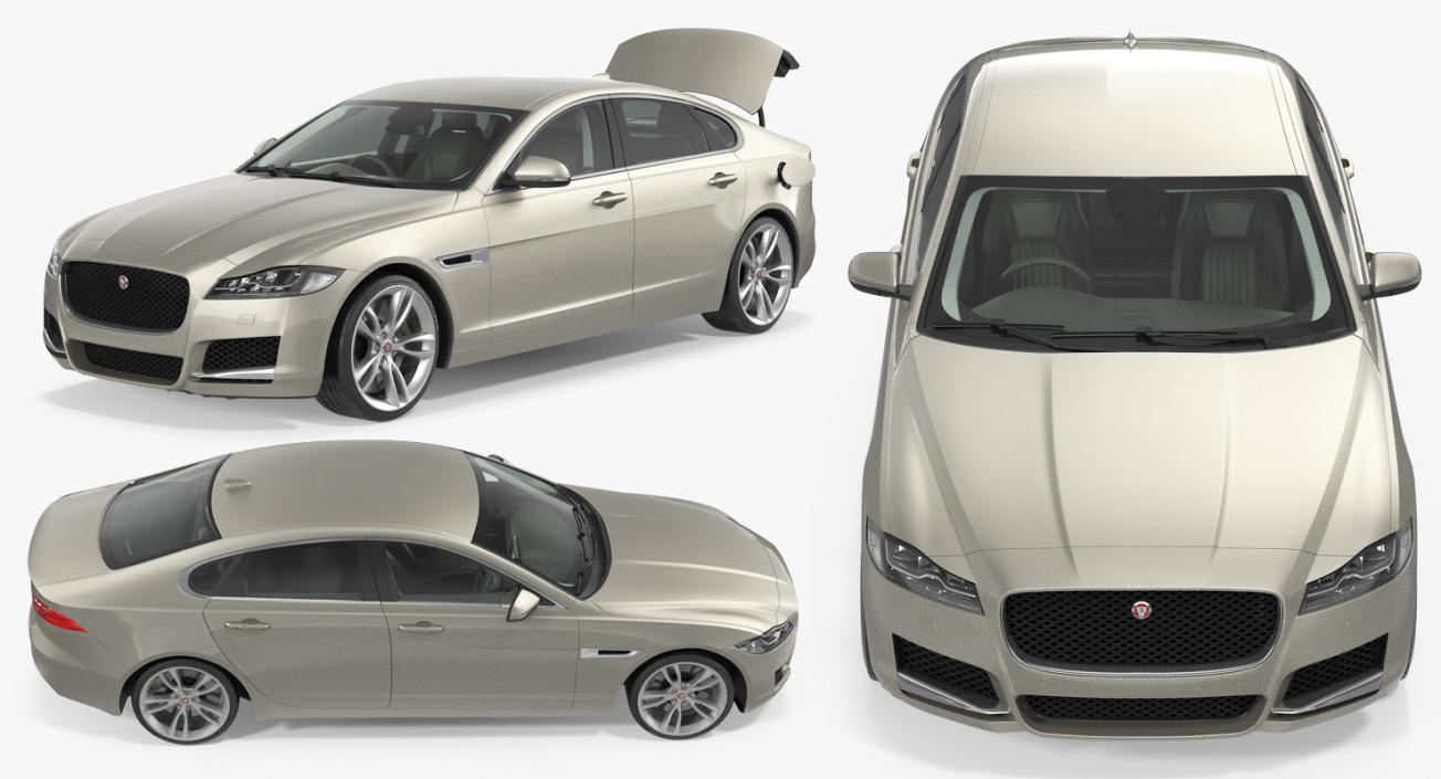 3D model Jaguar XF Simple Interior