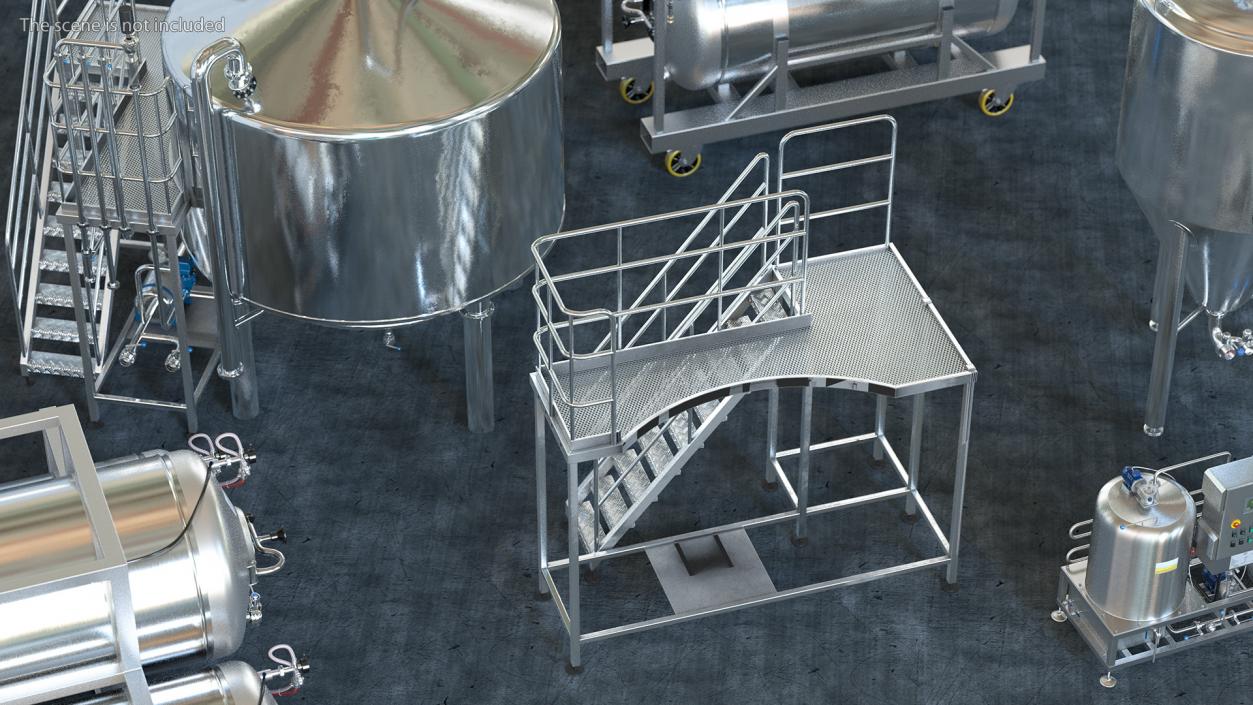 3D Rooftop Access Platform model