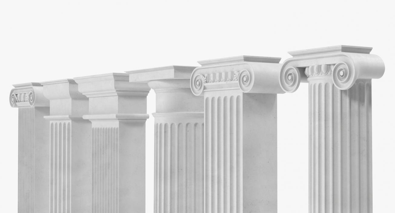 3D Columns and Pilasters Big Collection