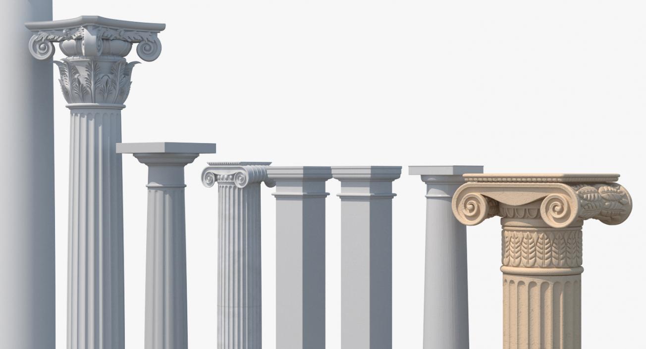 3D Columns and Pilasters Big Collection