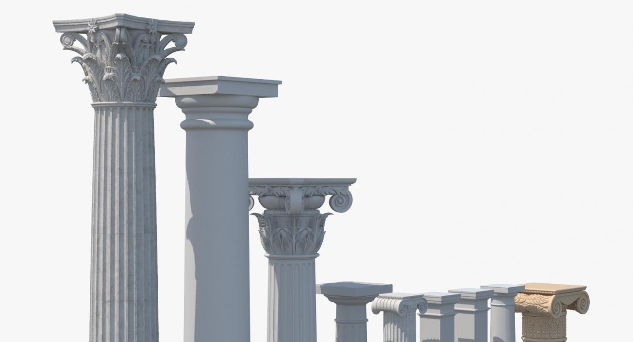 3D Columns and Pilasters Big Collection