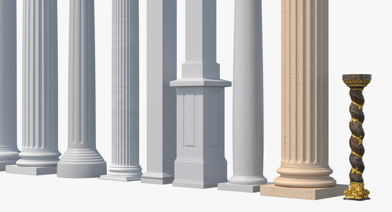 3D Columns and Pilasters Big Collection