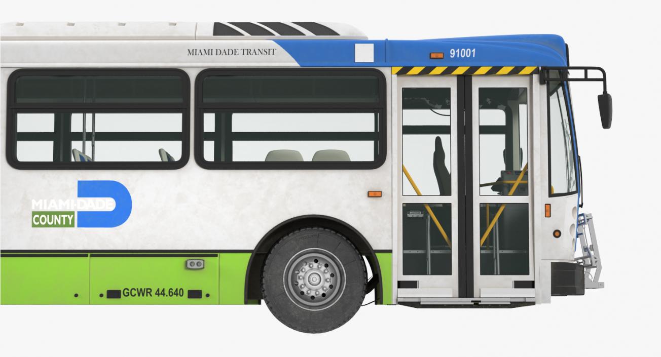 Bus Nabi Model 416 Miami Dade Transit 3D