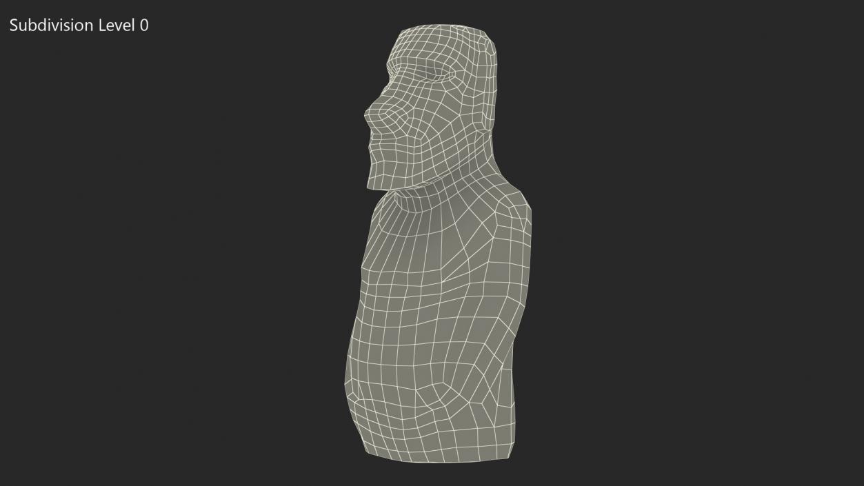 3D model Easter Island Statue Moai