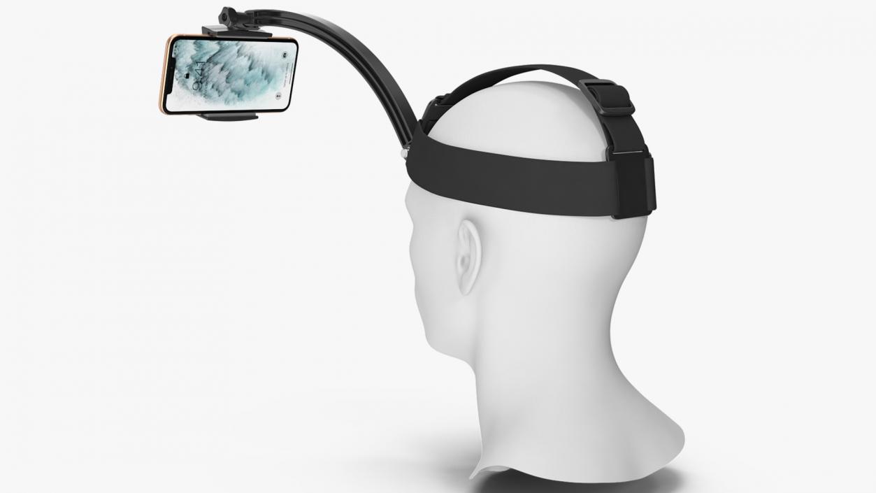 Mannequin Head with Smartphone Holder 3D