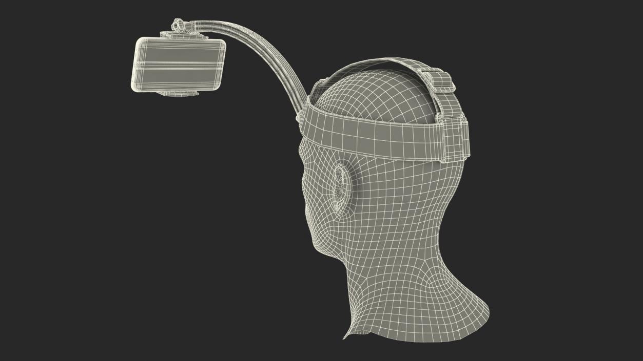 Mannequin Head with Smartphone Holder 3D