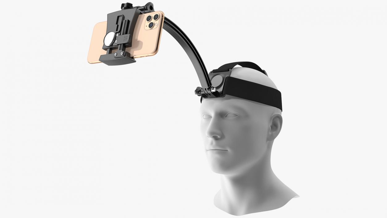 Mannequin Head with Smartphone Holder 3D