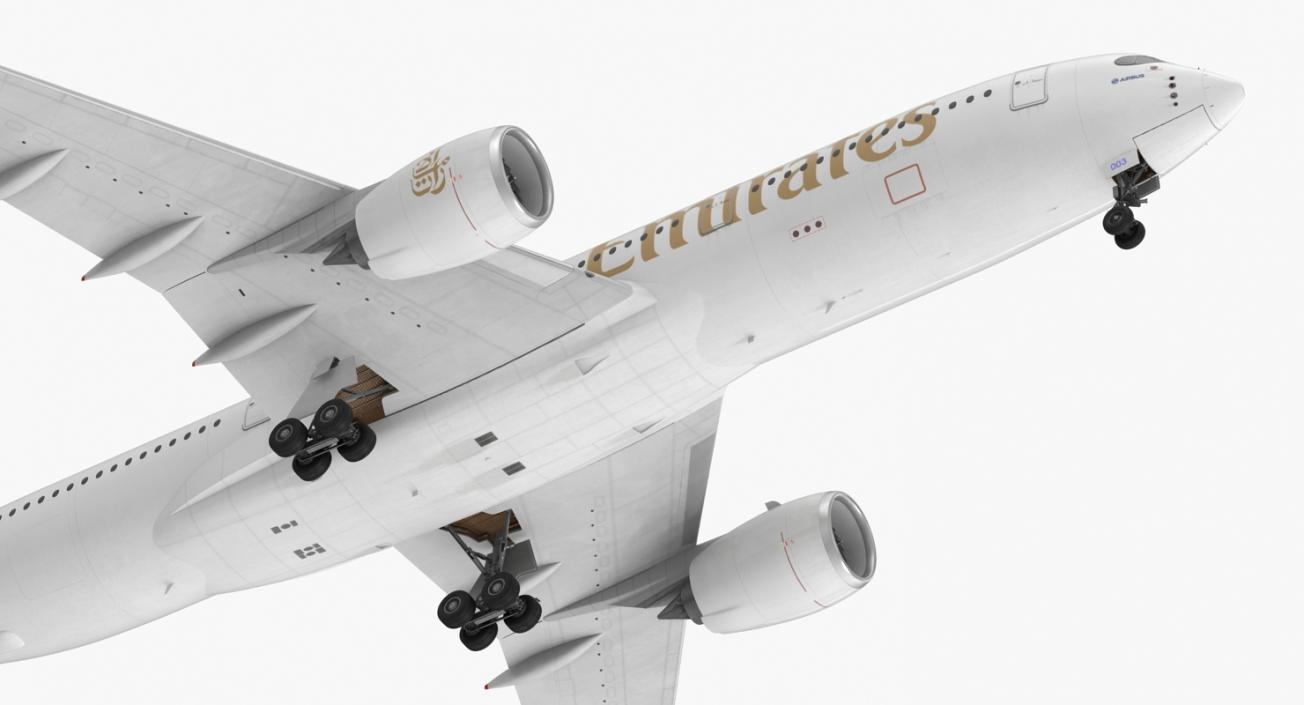 Airbus A350-900 Emirates Air Line Rigged 3D Model 3D model