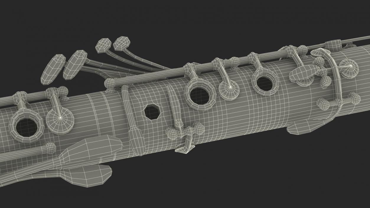 3D model Clarinet With Silver Keys