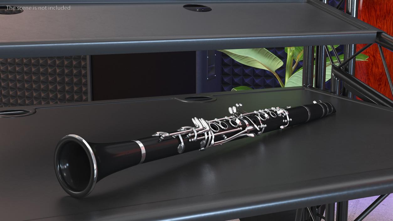 3D model Clarinet With Silver Keys