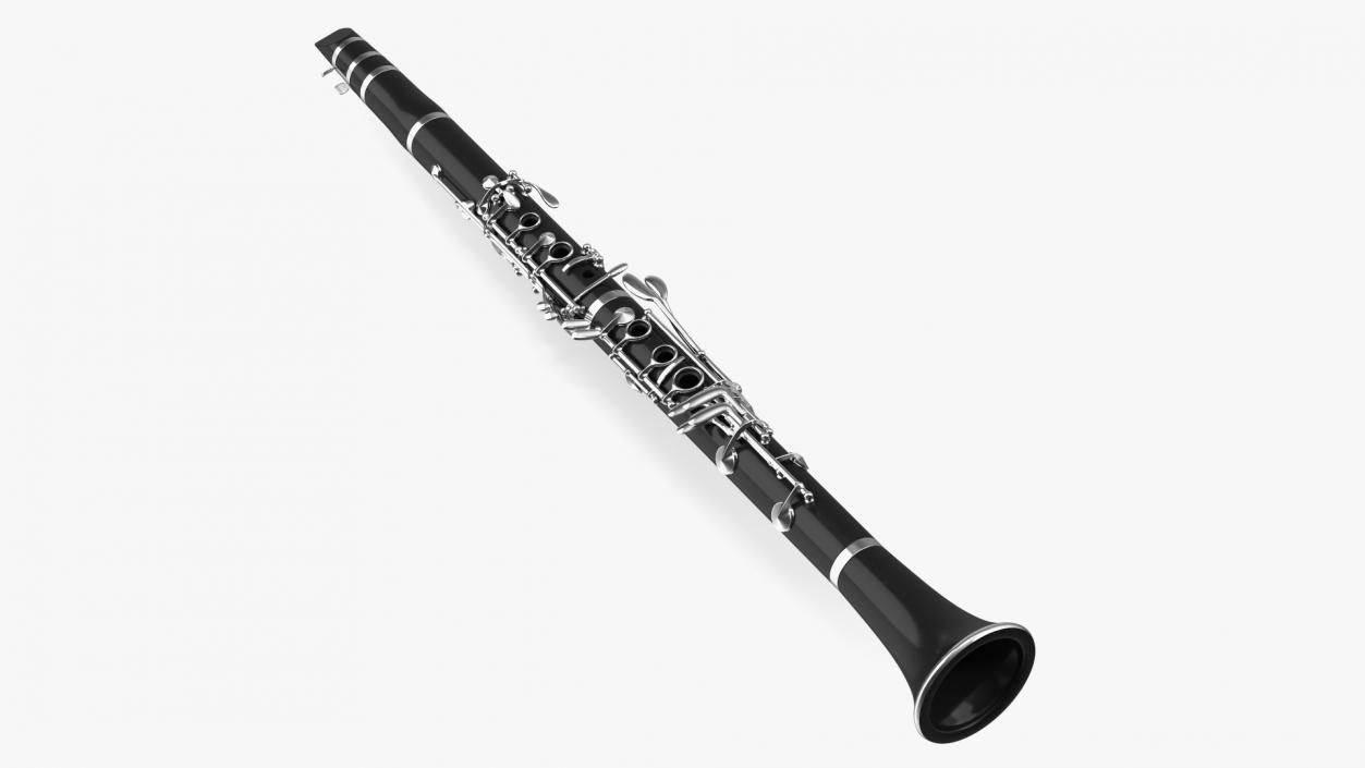 3D model Clarinet With Silver Keys