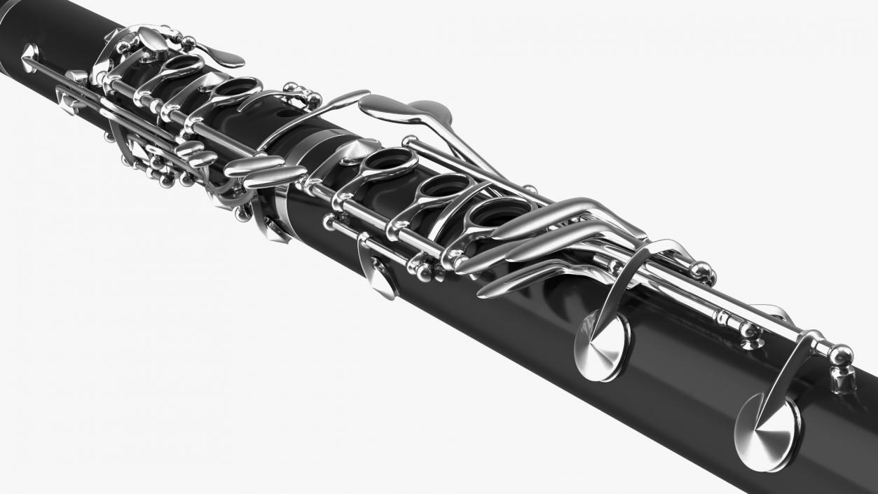 3D model Clarinet With Silver Keys