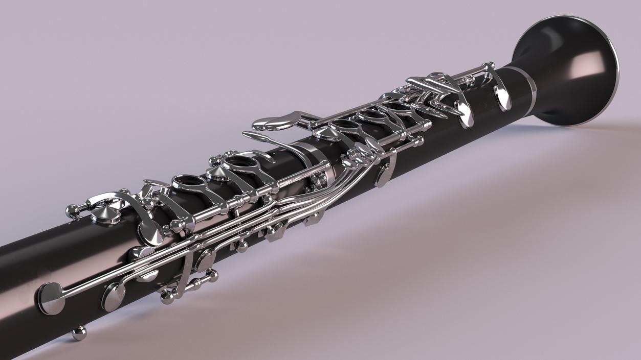 3D model Clarinet With Silver Keys