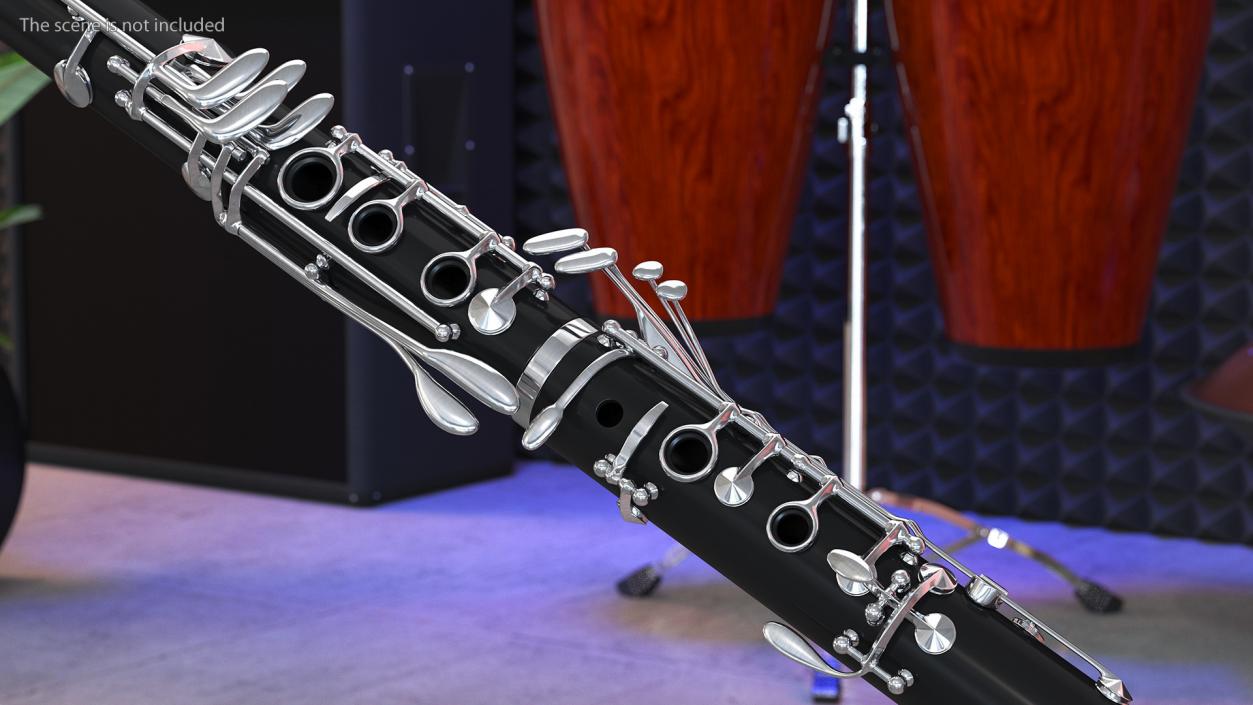 3D model Clarinet With Silver Keys