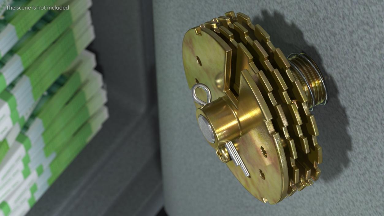 Mechanical Combination Safe Lock 3D