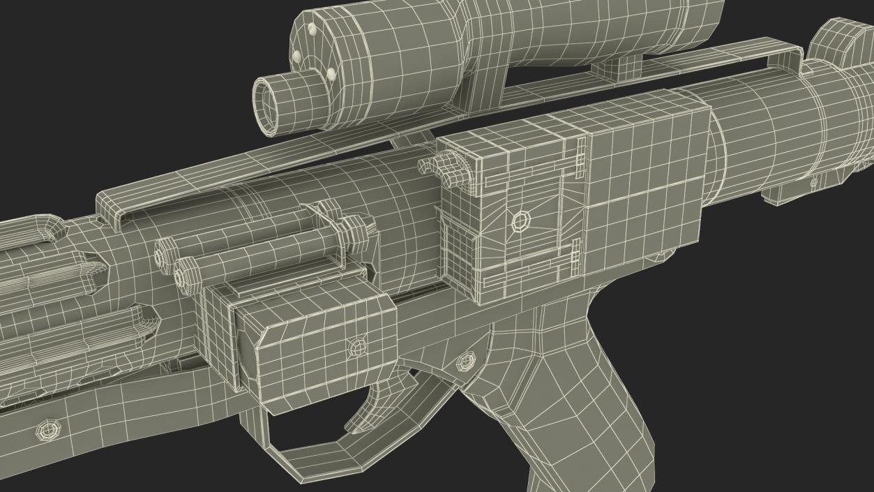 3D model Star Wars Stormtrooper E-11 Blaster