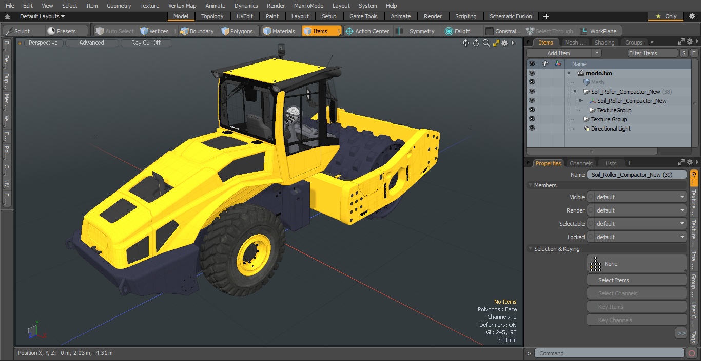 3D model Soil Roller Compactor New