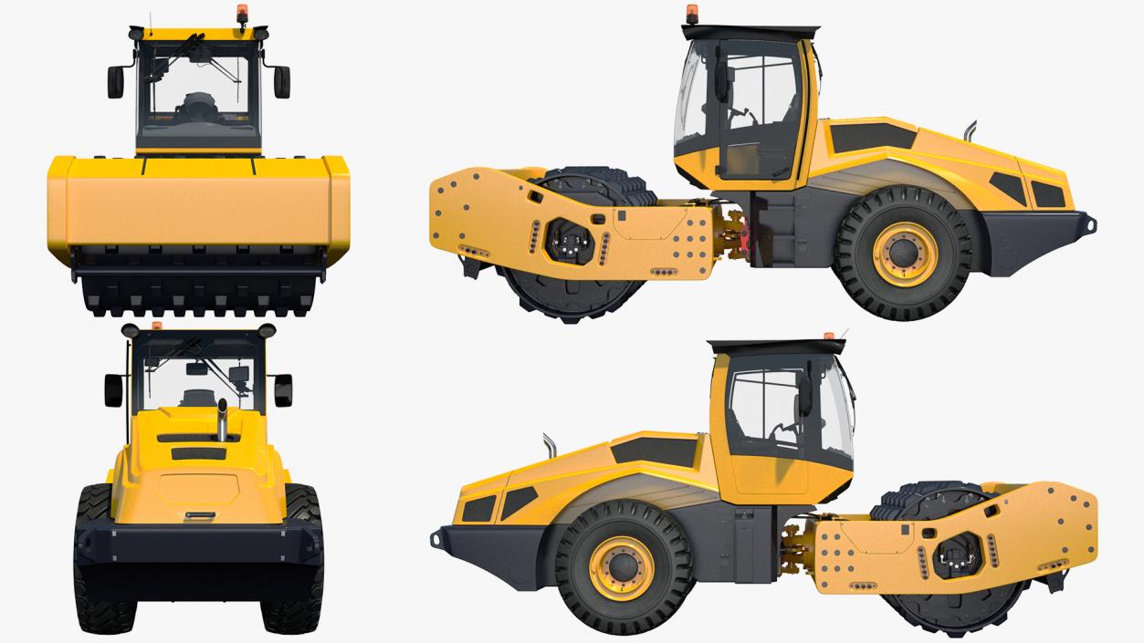 3D model Soil Roller Compactor New