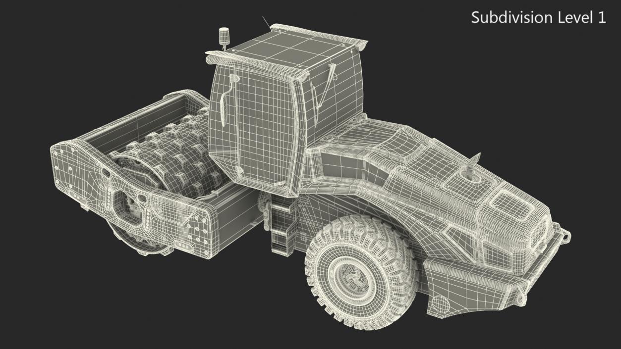 3D model Soil Roller Compactor New