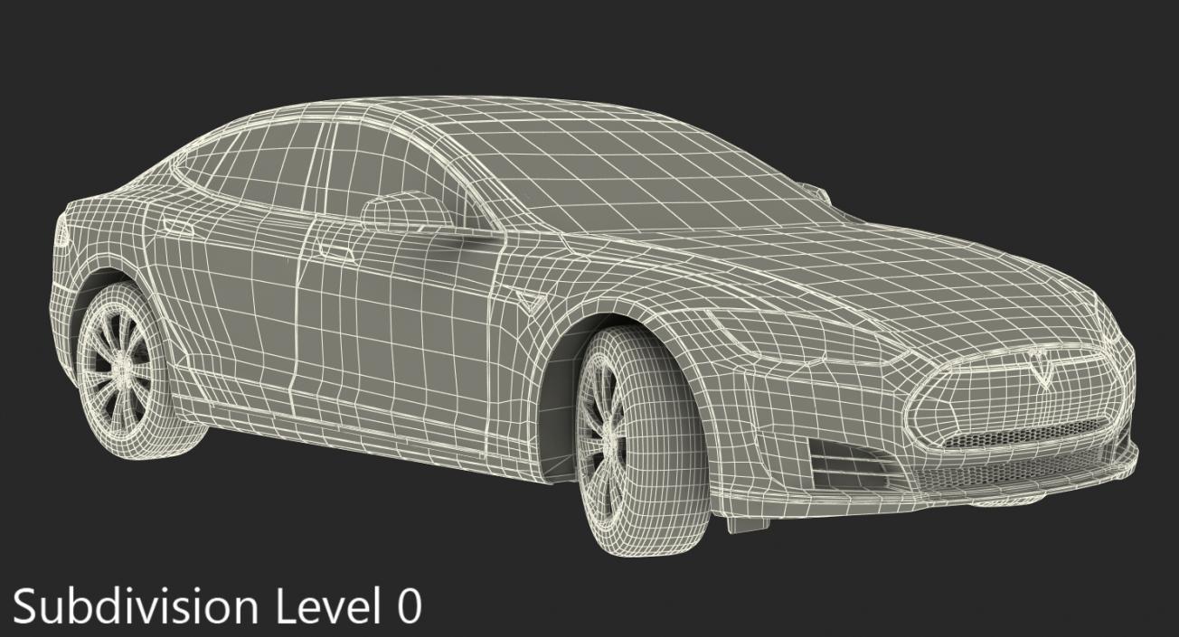 Tesla Model S 75D 2015 3D